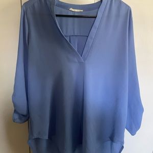LUSH Boutique Periwinkle 3/4 Sleeve Top